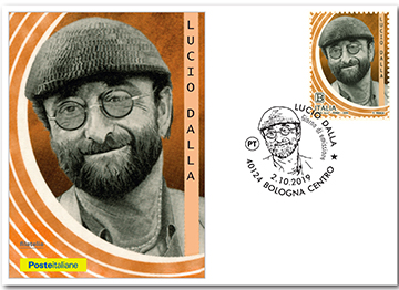 numismatica & filatelica,,,  Card_Box_Cartolina-obl_-Cantanti---Lucio-Dalla