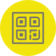 Qr Code su sfondo giallo