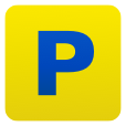 launcher di App Poste Italiane con lettera P blu su sfondo giallo