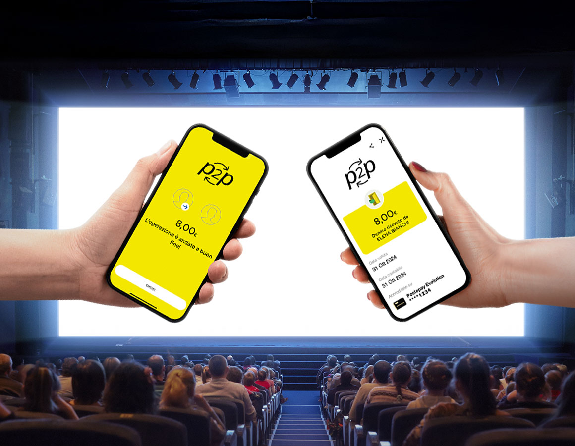 due cellulari vicini sfondo cinema